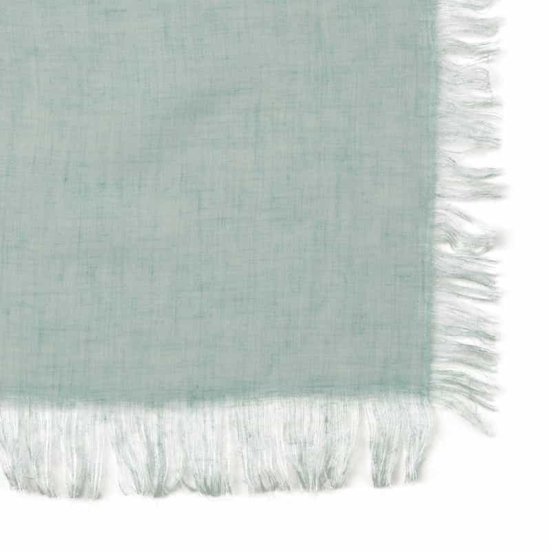 BARNEYS NEW YORK ソフトフリンジスカーフ LIGHT GREEN