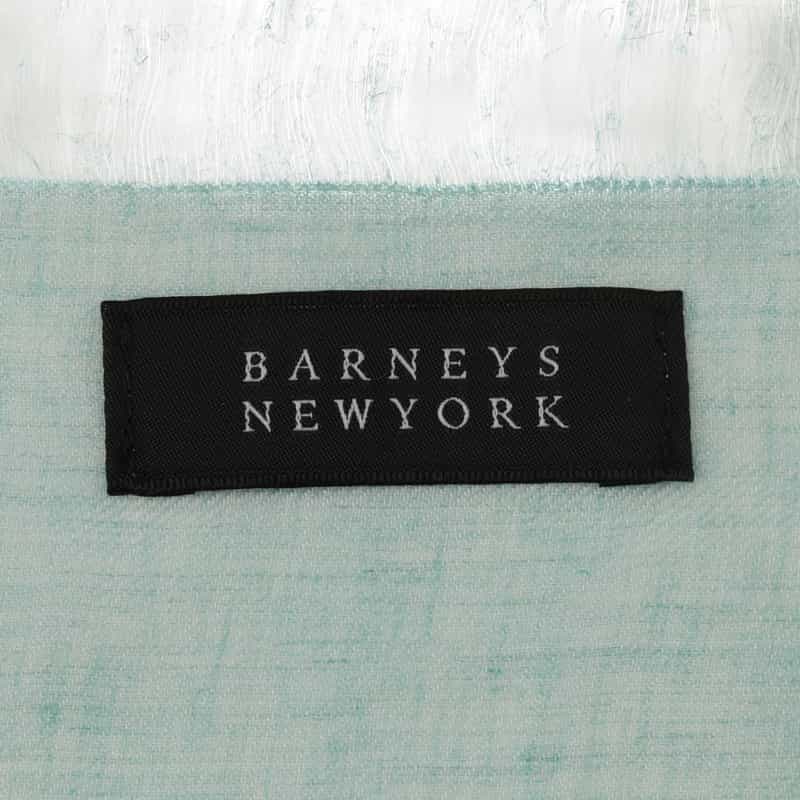 BARNEYS NEW YORK ソフトフリンジスカーフ LIGHT GREEN