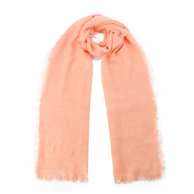 BARNEYS NEW YORK ソフトフリンジスカーフ LT PINK