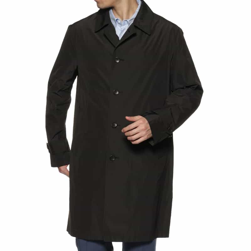 BARNEYS NEW YORK 撥水ステンカラーコート BLACK