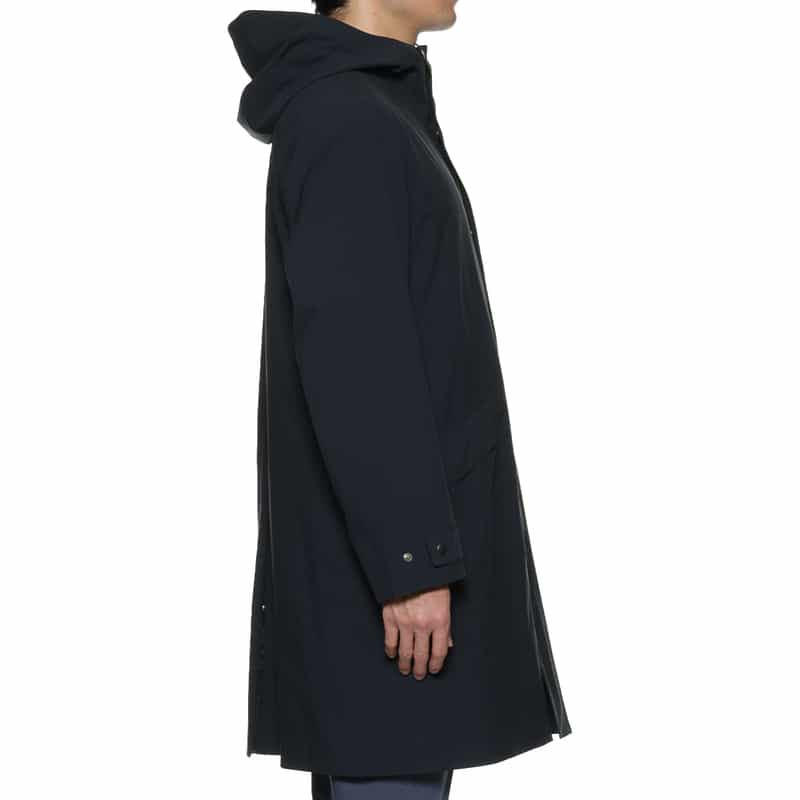 BARNEYS NEW YORK 撥水フーデッドジップアップコート NAVY