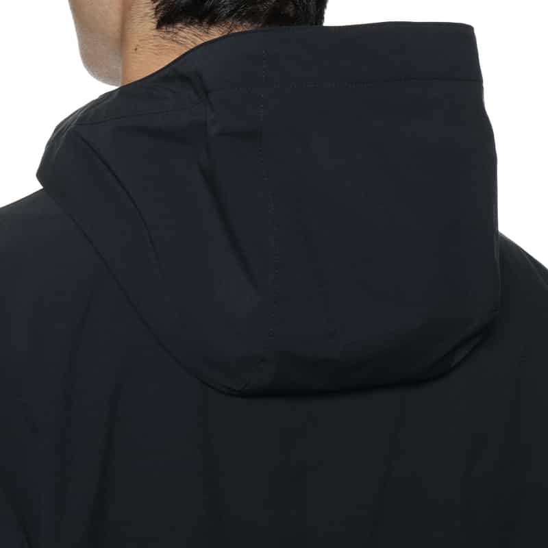 BARNEYS NEW YORK 撥水フーデッドジップアップコート NAVY