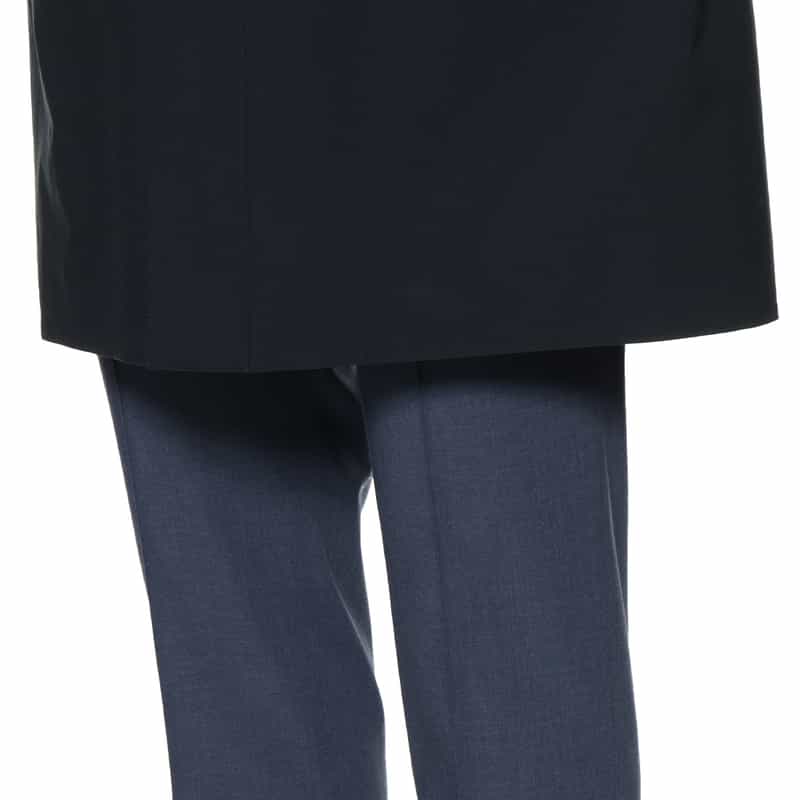 BARNEYS NEW YORK 撥水フーデッドジップアップコート NAVY