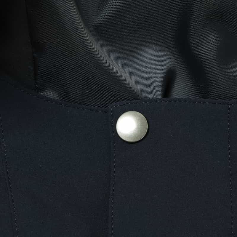 BARNEYS NEW YORK 撥水フーデッドジップアップコート NAVY