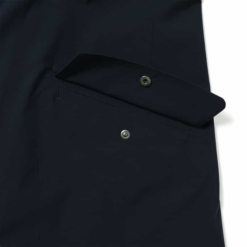 BARNEYS NEW YORK 撥水フーデッドジップアップコート NAVY