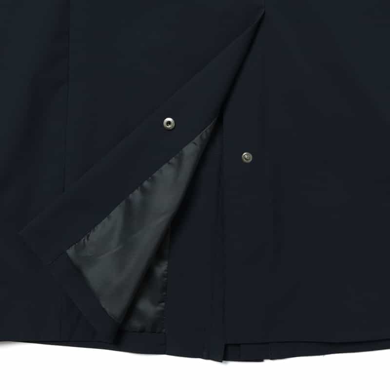 BARNEYS NEW YORK 撥水フーデッドジップアップコート NAVY