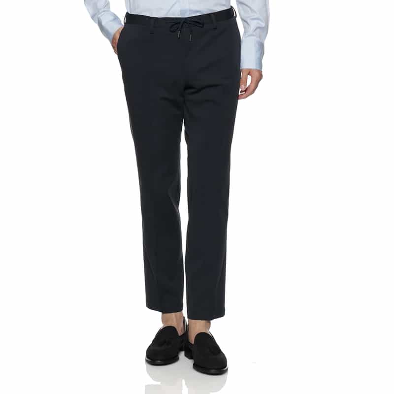 BARNEYS NEW YORK セットアップ イージースラックスパンツ NAVY