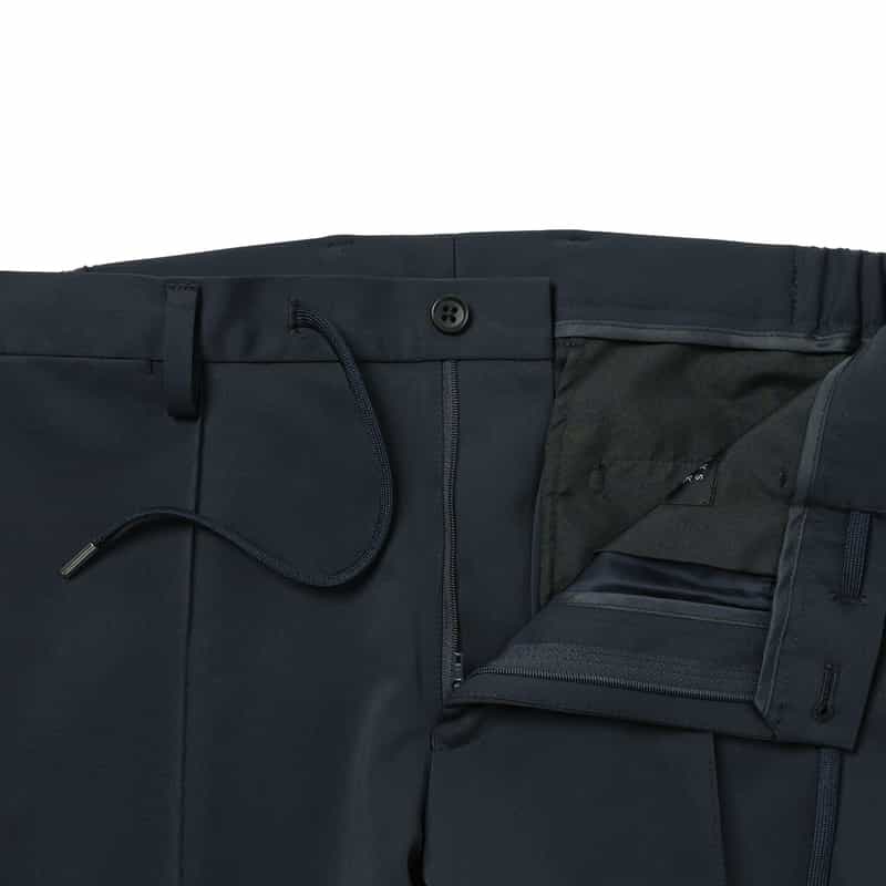 BARNEYS NEW YORK セットアップ イージースラックスパンツ NAVY