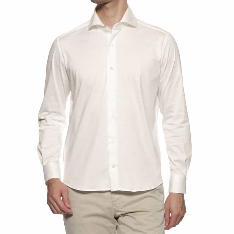 BARNEYS NEW YORK カッタウェイカラーシャツ WHITE