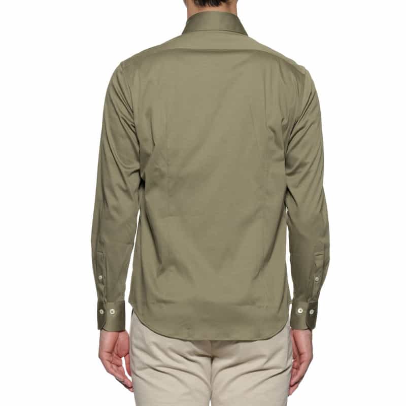 BARNEYS NEW YORK カッタウェイカラーシャツ KHAKI