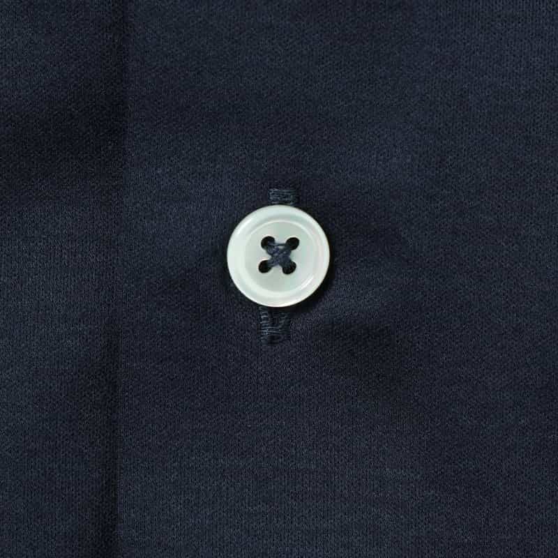 BARNEYS NEW YORK カッタウェイカラーシャツ NAVY