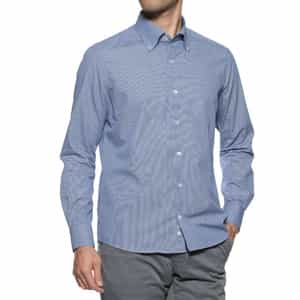 ギンガムチェック柄ボタンダウンシャツ