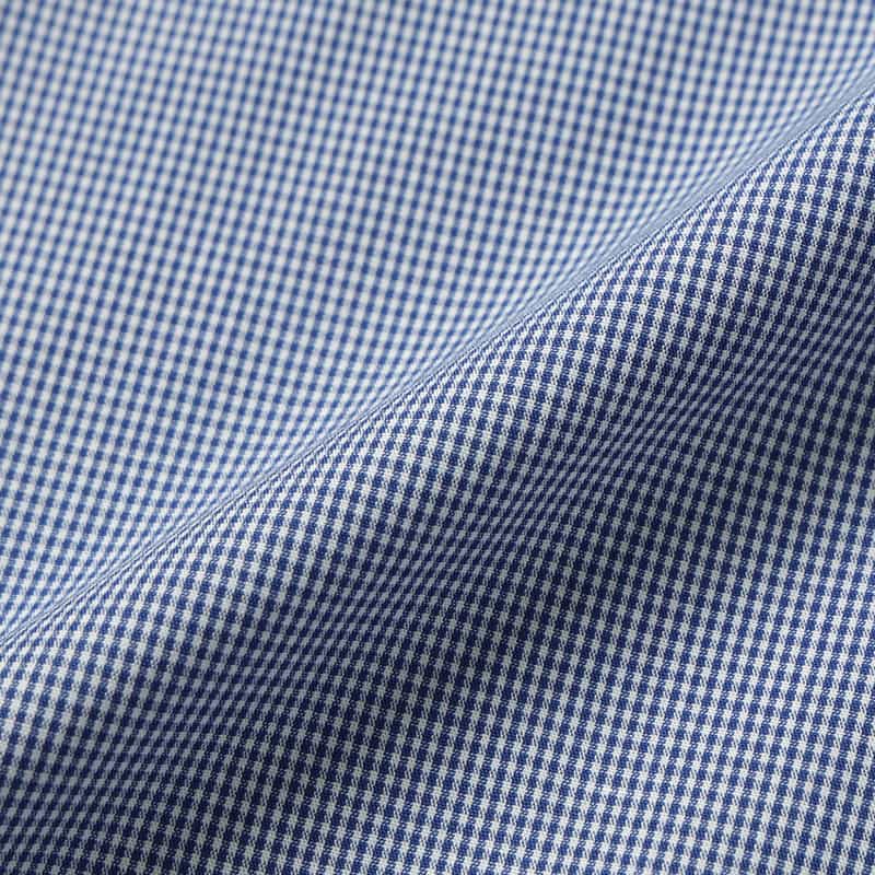 BARNEYS NEW YORK ギンガムチェック柄ボタンダウンシャツ BLUE