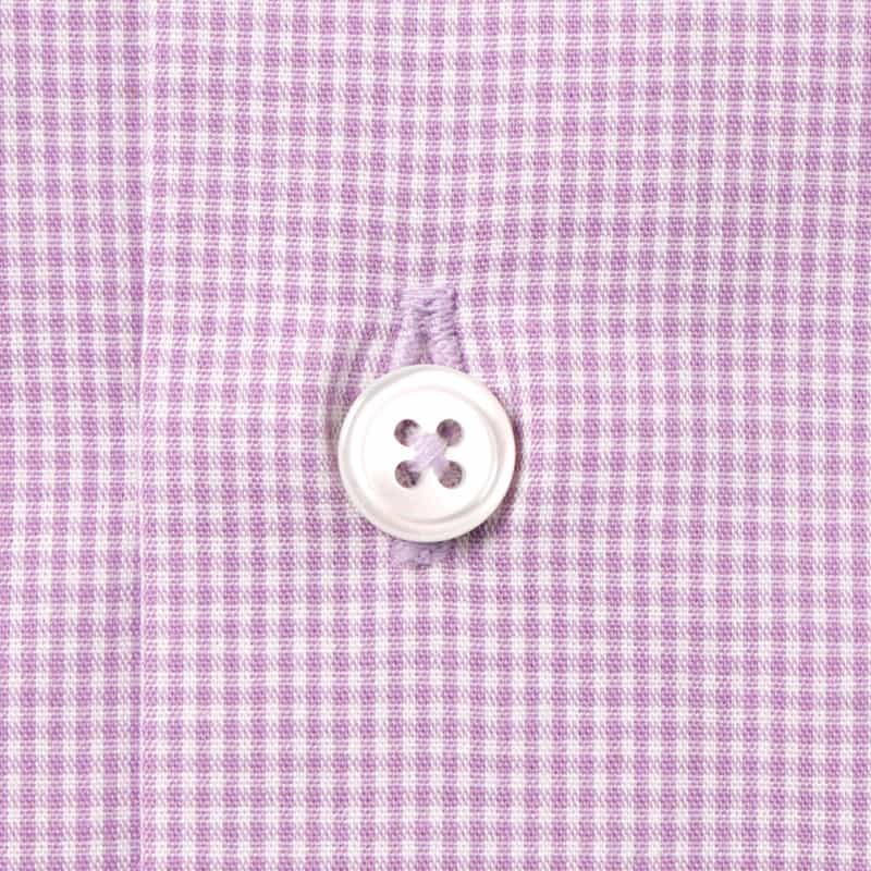 BARNEYS NEW YORK ギンガムチェック柄ボタンダウンシャツ PURPLE