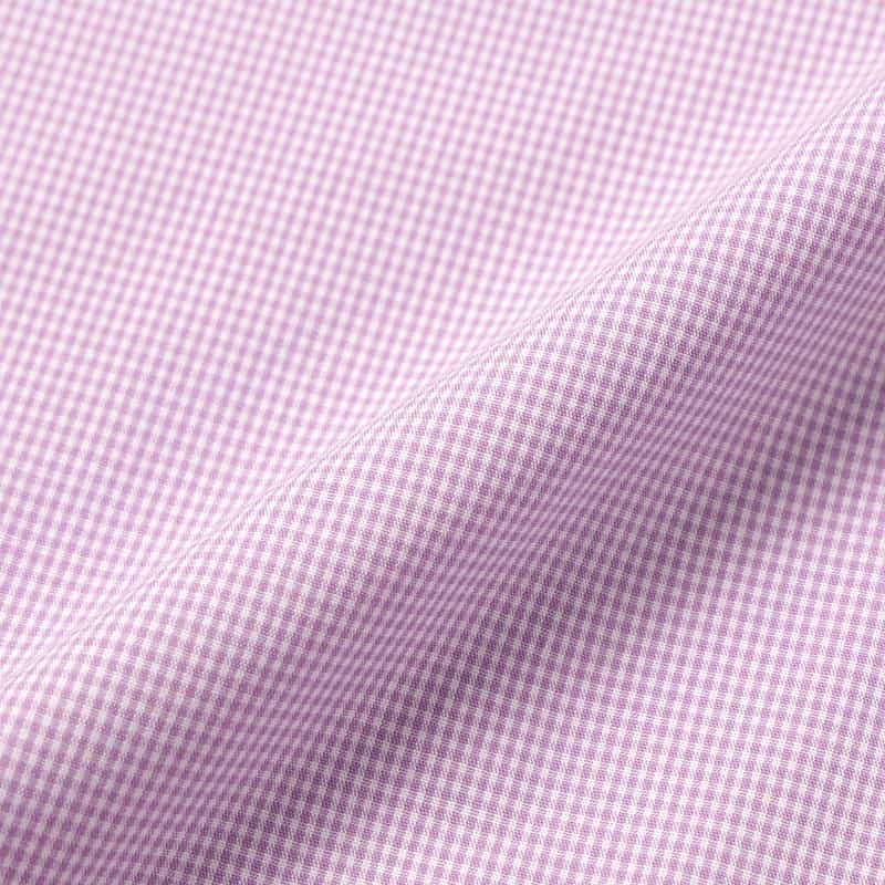BARNEYS NEW YORK ギンガムチェック柄ボタンダウンシャツ PURPLE