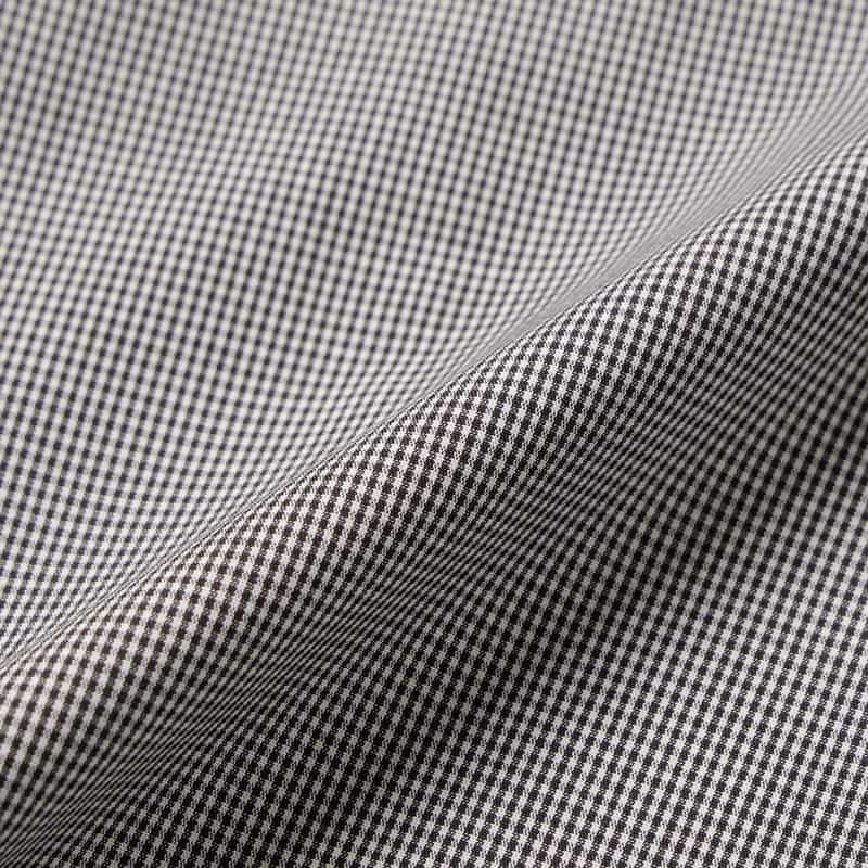BARNEYS NEW YORK ギンガムチェック柄ボタンダウンシャツ BLACK