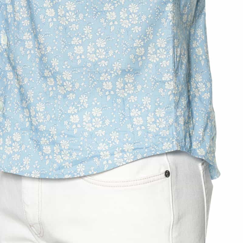 BARNEYS NEW YORK リバティープリントシャツ BLUE