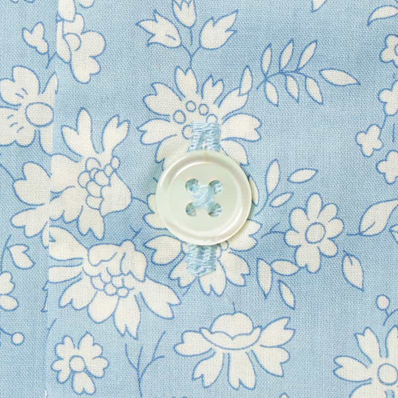 BARNEYS NEW YORK リバティープリントシャツ BLUE