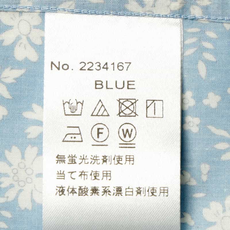 BARNEYS NEW YORK リバティープリントシャツ BLUE