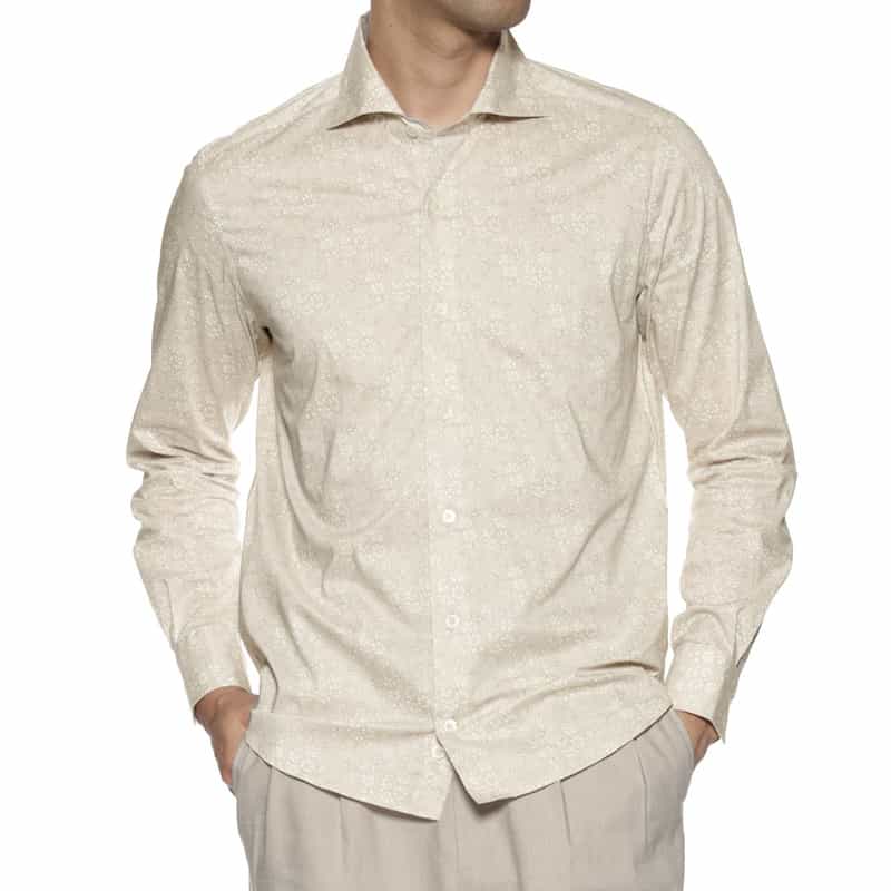 BARNEYS NEW YORK リバティープリントシャツ GRAY