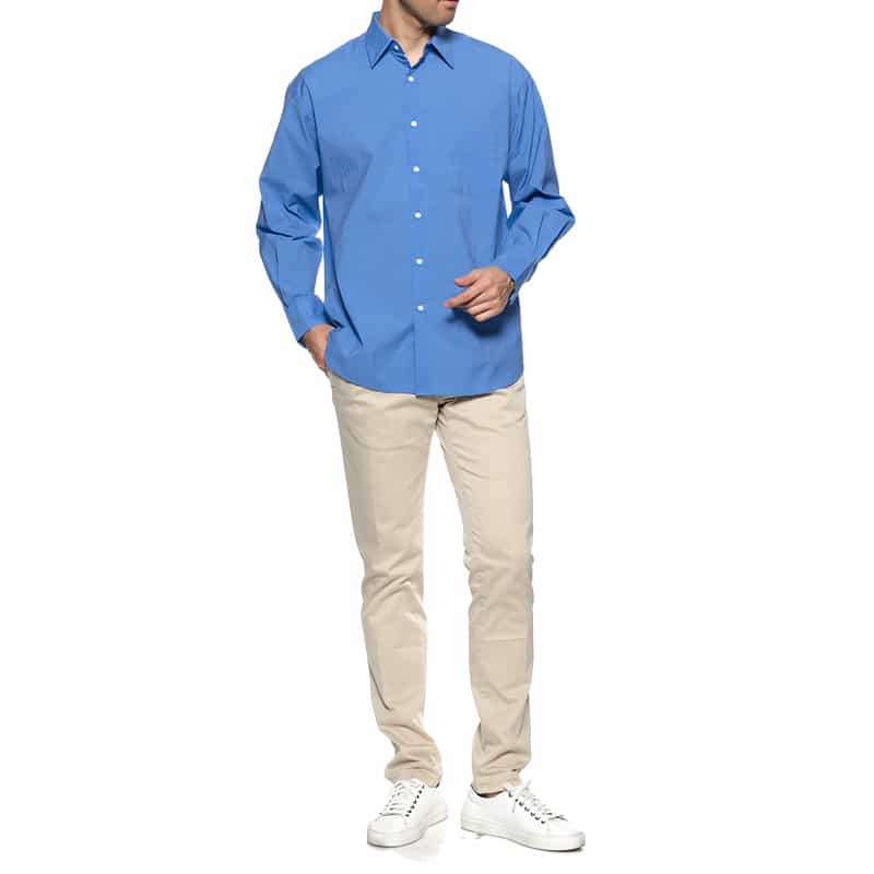 BARNEYS NEW YORK レギュラーカラーシャツ BLUE