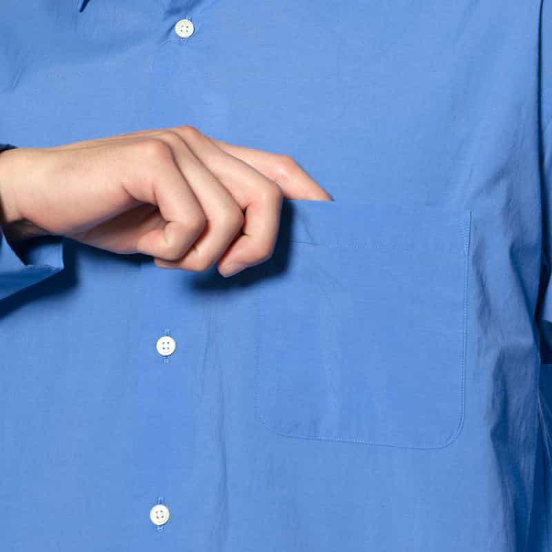 BARNEYS NEW YORK レギュラーカラーシャツ BLUE