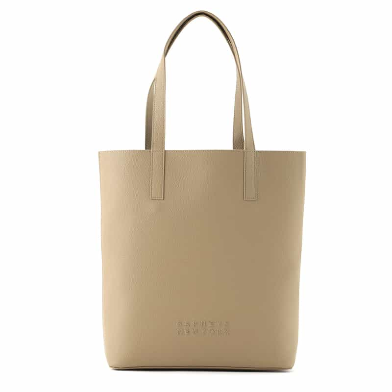 BARNEYS NEW YORK マイクロファイバー素材 縦型トートバッグ BEIGE