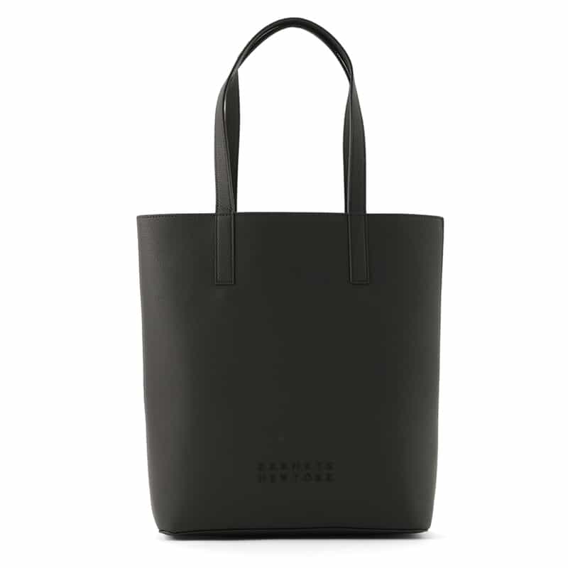 BARNEYS NEW YORK マイクロファイバー素材 縦型トートバッグ BLACK