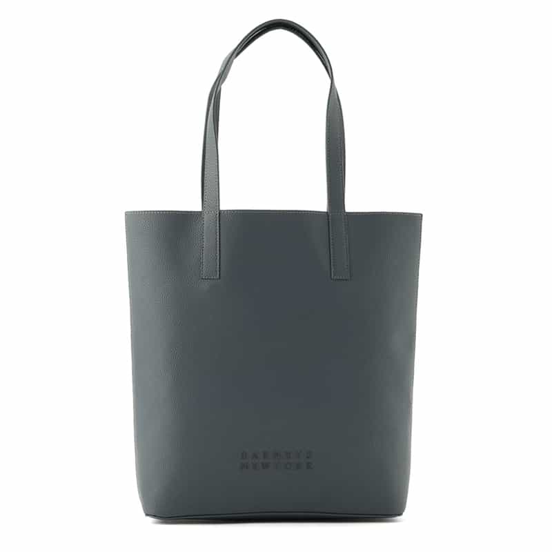 BARNEYS NEW YORK マイクロファイバー素材 縦型トートバッグ GRAY