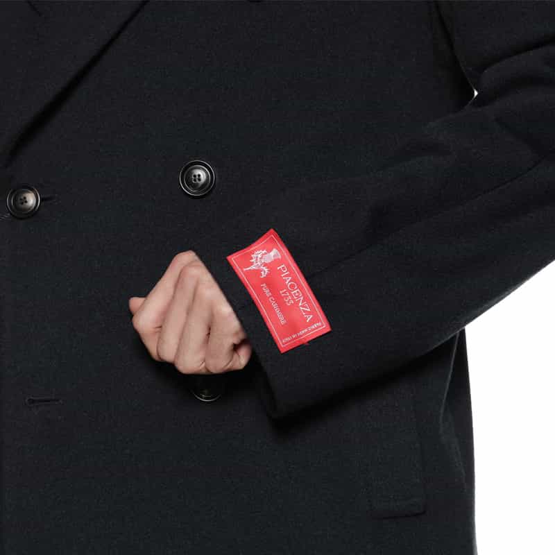 BARNEYS NEW YORK カシミヤ素材チェスターコート NAVY