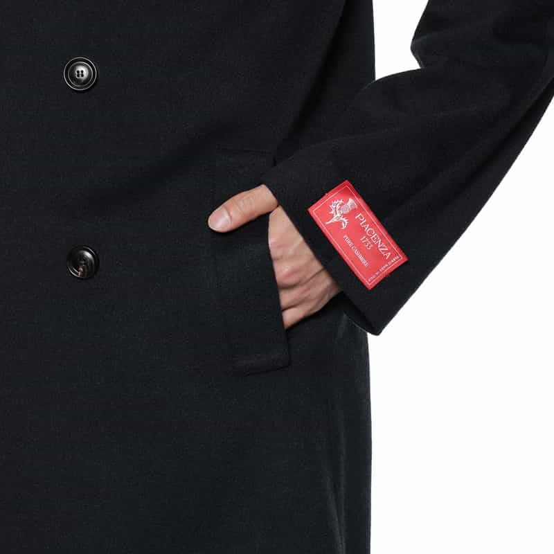 BARNEYS NEW YORK カシミヤ素材チェスターコート NAVY