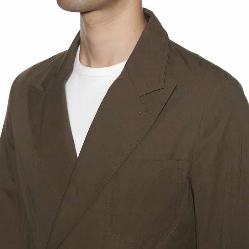 BARNEYS NEW YORK セットアップ ダブルブレステッドジャケット BROWN