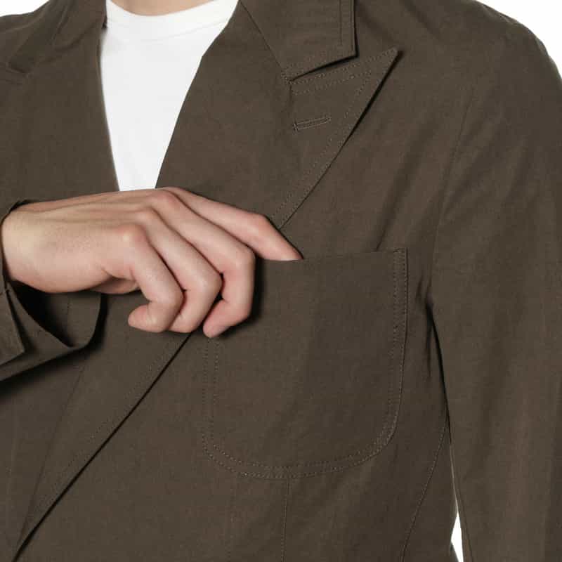 BARNEYS NEW YORK セットアップ ダブルブレステッドジャケット BROWN