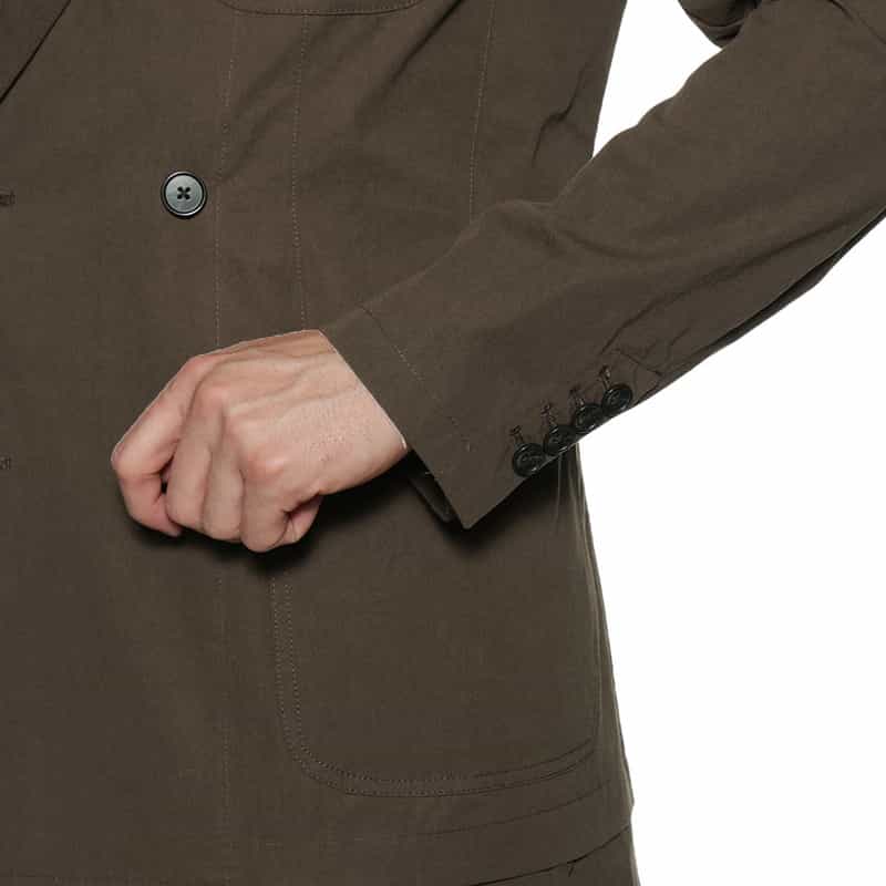 BARNEYS NEW YORK セットアップ ダブルブレステッドジャケット BROWN