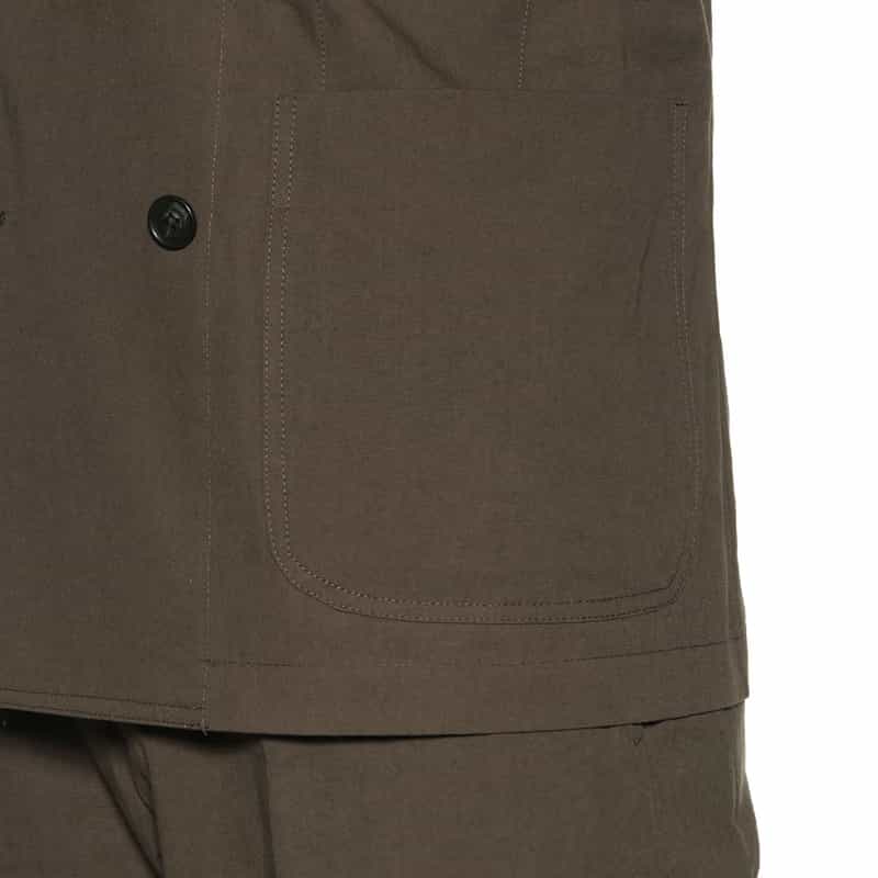 BARNEYS NEW YORK セットアップ ダブルブレステッドジャケット BROWN