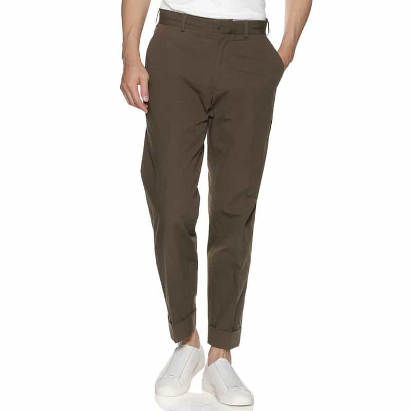 BARNEYS NEW YORK セットアップ テーパードパンツ BROWN