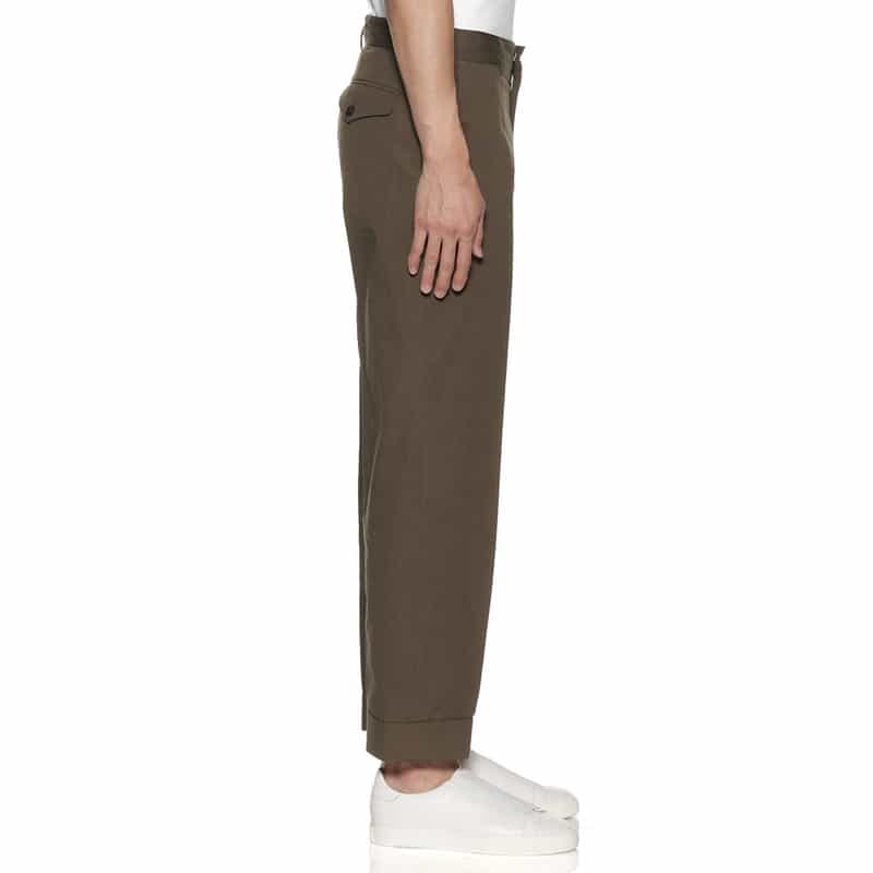 BARNEYS NEW YORK セットアップ テーパードパンツ BROWN