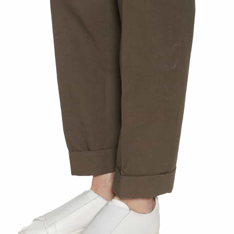 BARNEYS NEW YORK セットアップ テーパードパンツ BROWN