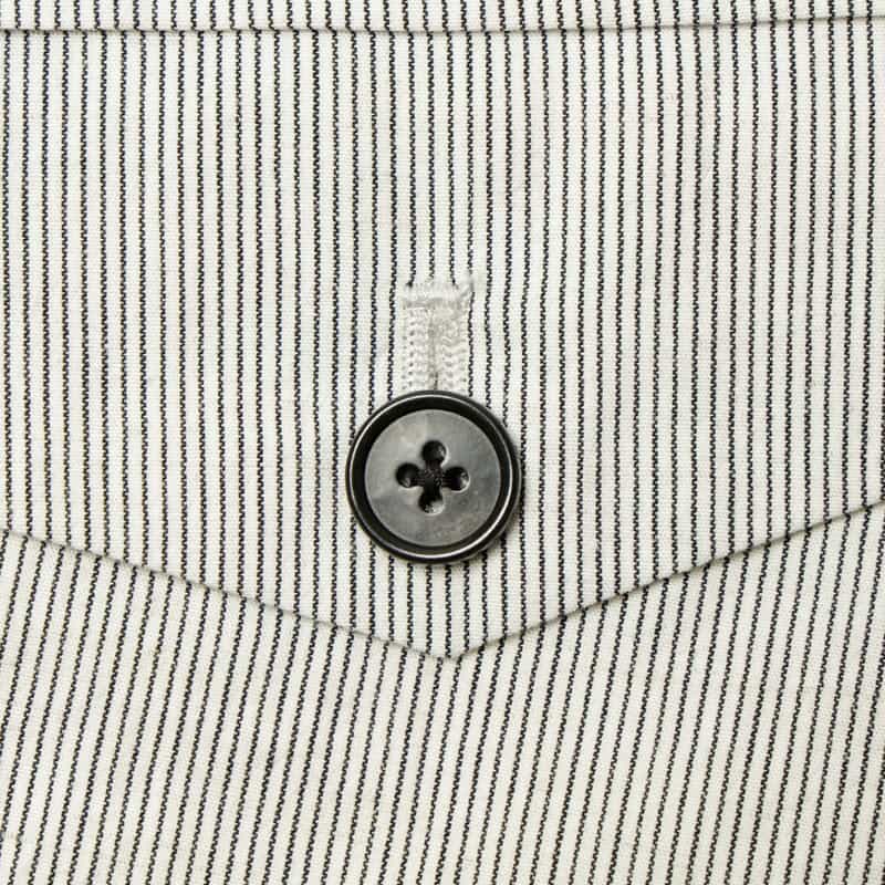 BARNEYS NEW YORK セットアップ ストライプ柄テーパードパンツ WHITE