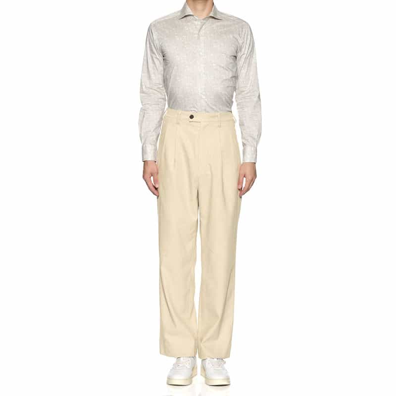 BARNEYS NEW YORK セットアップ ワイドパンツ BEIGE