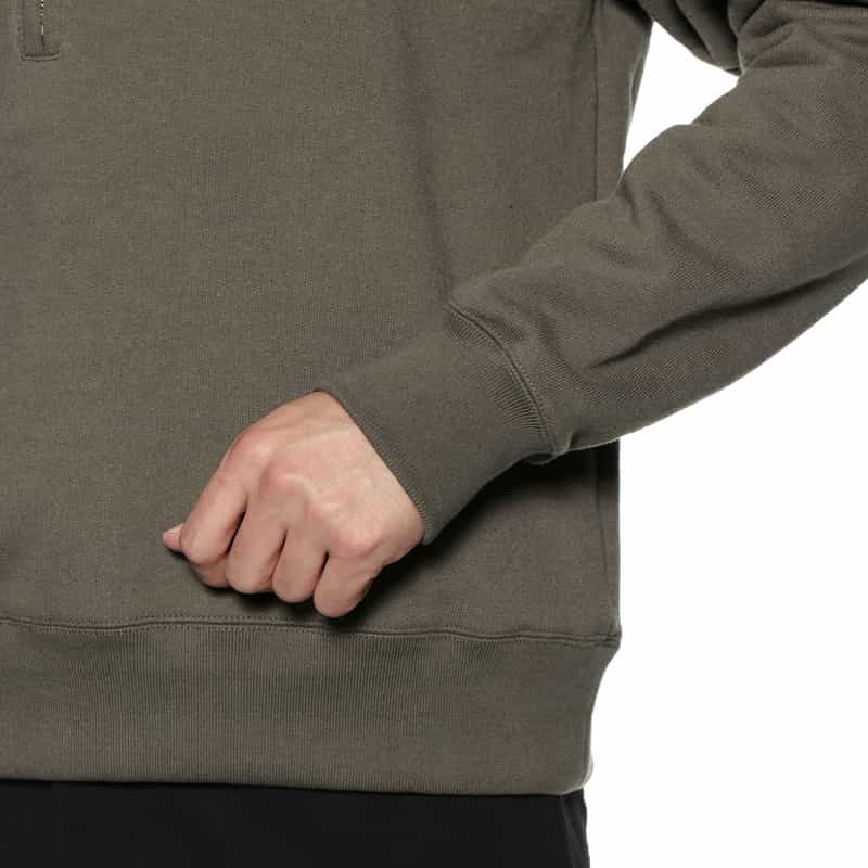 BARNEYS NEW YORK ジップアップ スウェットプルオーバー KHAKI