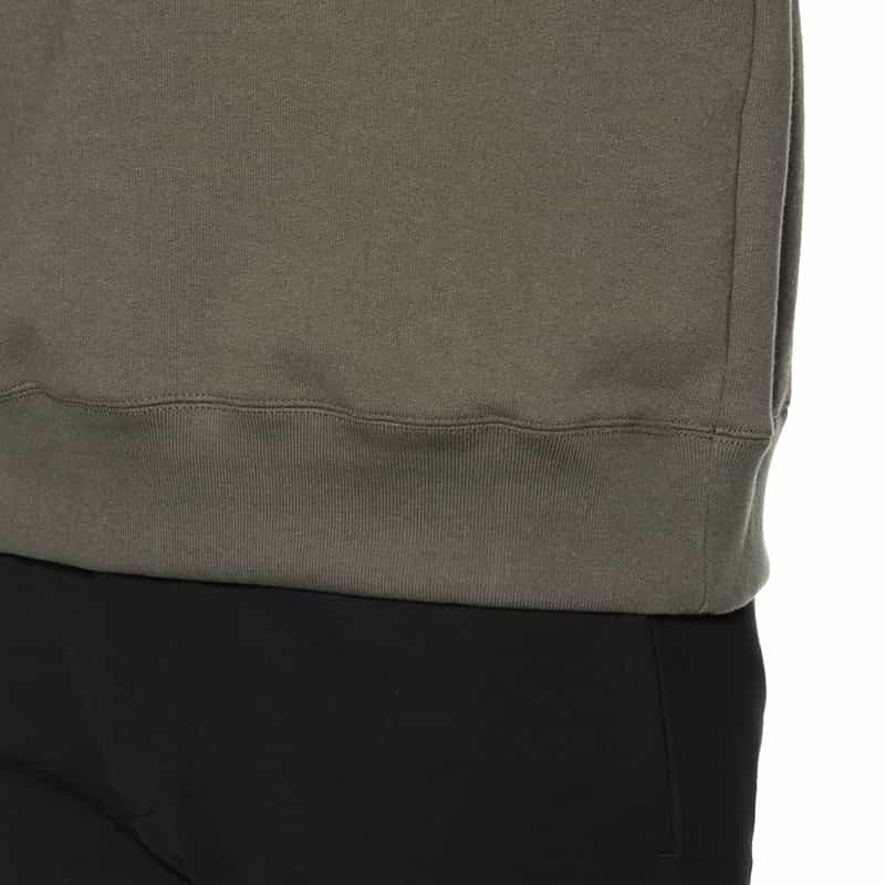 BARNEYS NEW YORK ジップアップ スウェットプルオーバー KHAKI