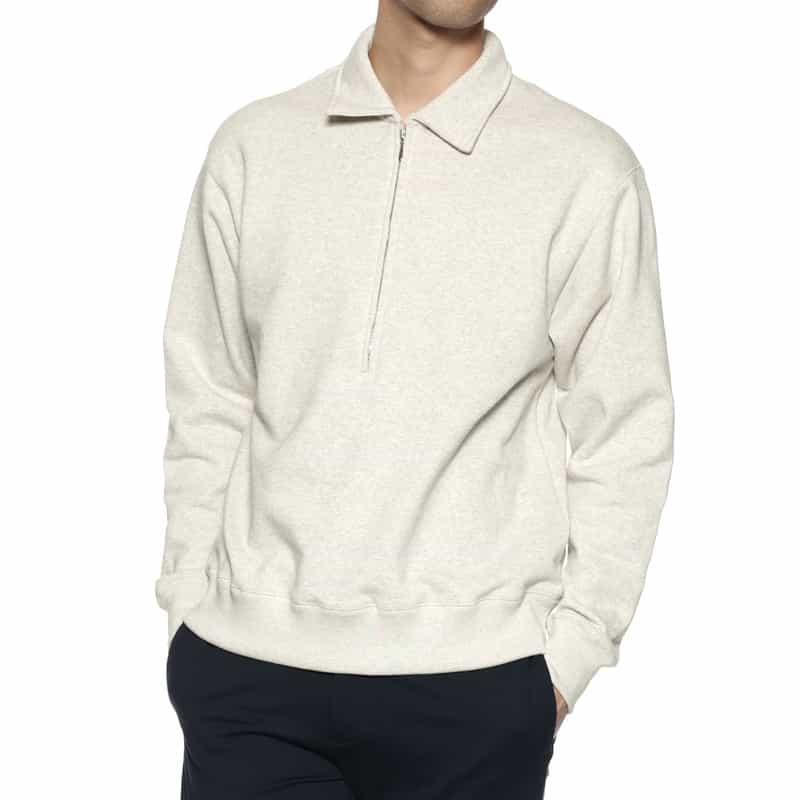 BARNEYS NEW YORK ジップアップ スウェットプルオーバー GRAY