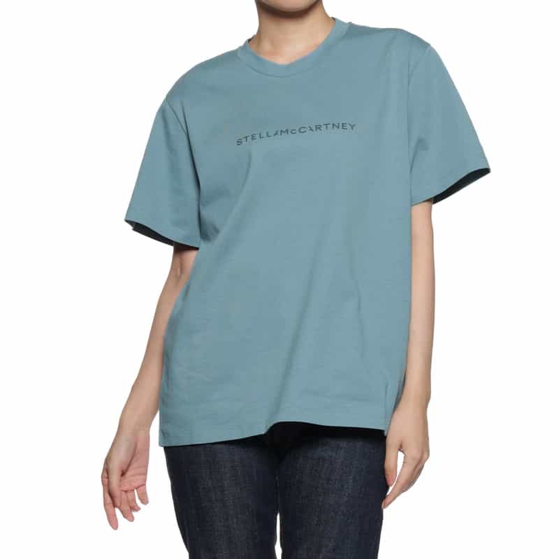 STELLA McCARTNEY アイコニックロゴ Tシャツ BLUE