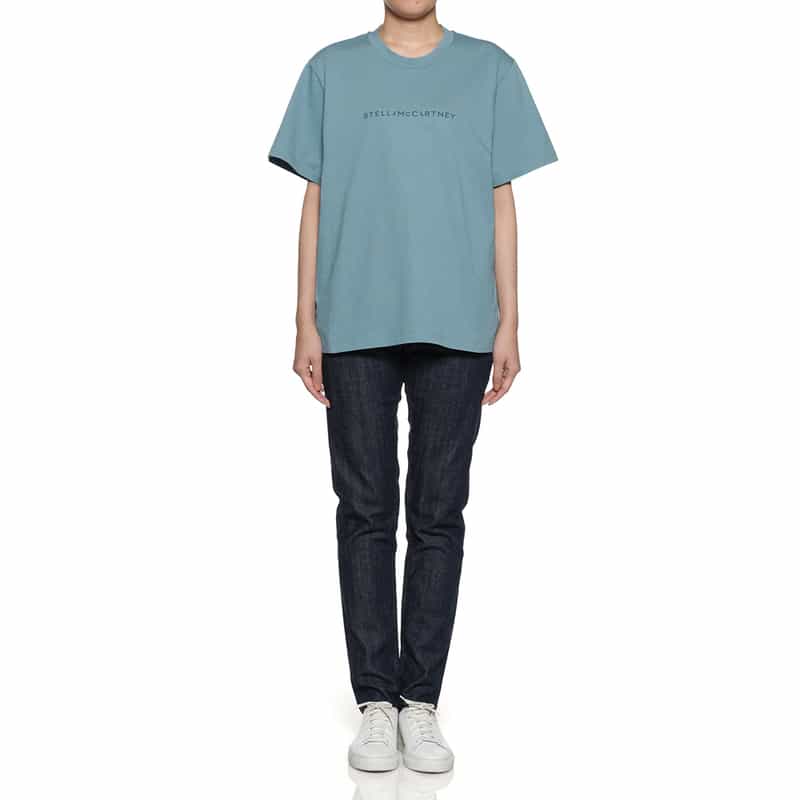 STELLA McCARTNEY STELLA McCARTNEY＜ステラ マッカートニー＞アイコニックロゴ Tシャツ BLUE