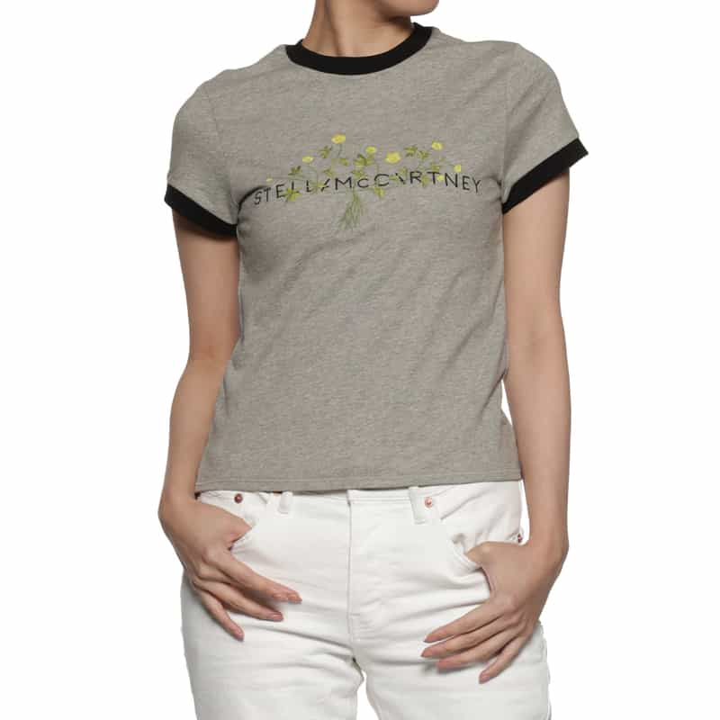 STELLA McCARTNEY パイピング Tシャツ GRAY