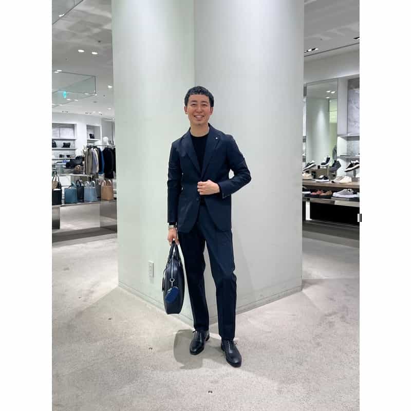BARNEYS NEW YORK シーアイランドコットン クルーネックニットプルオーバー BLACK