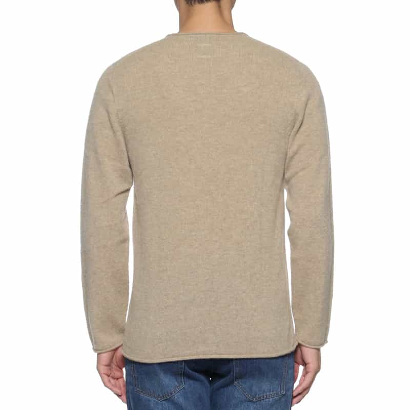 BARNEYS NEW YORK カシミヤクルーネックニットプルオーバー BEIGE