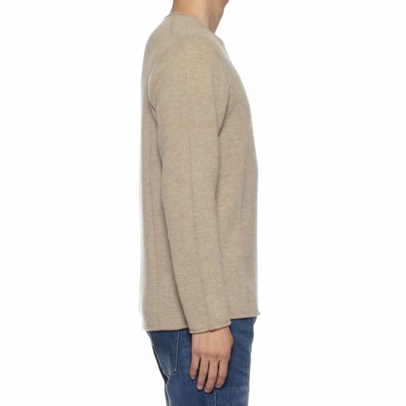 BARNEYS NEW YORK カシミヤクルーネックニットプルオーバー BEIGE