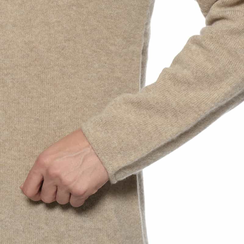 BARNEYS NEW YORK カシミヤクルーネックニットプルオーバー BEIGE